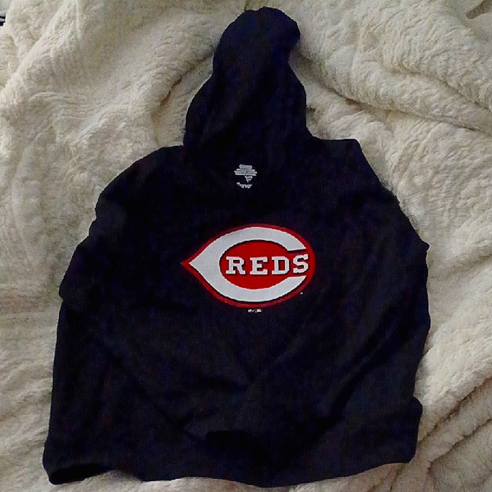 Black Cincinnati Reds Hoodie
